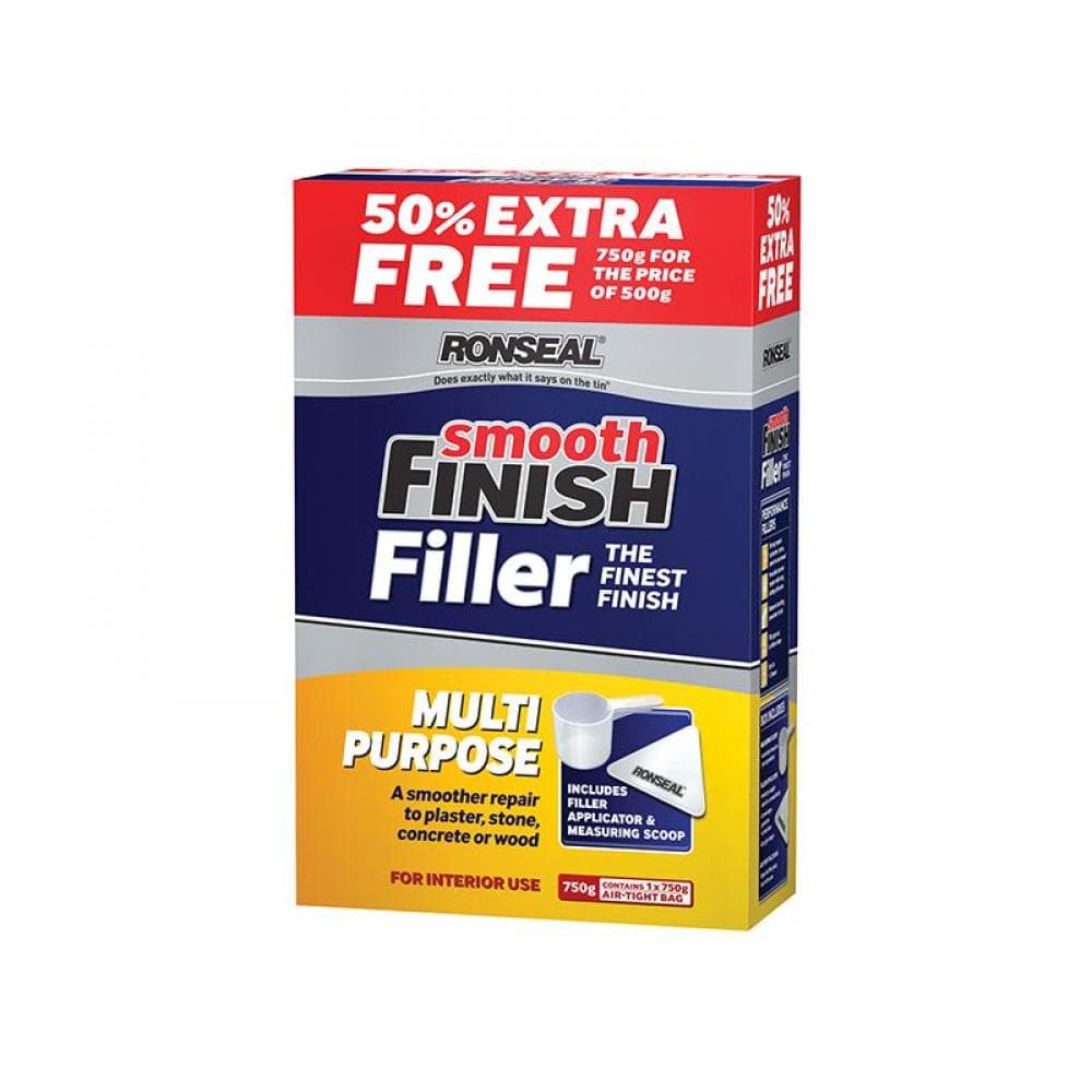 Ronseal 36548 Smooth Finish Multipurpose Wall Powder Filler 500G + 50%