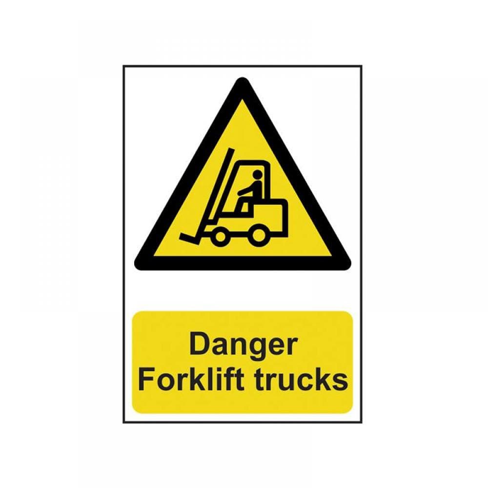 Scan 0954 Danger Forklift Trucks - Pvc Sign 200 X 300Mm