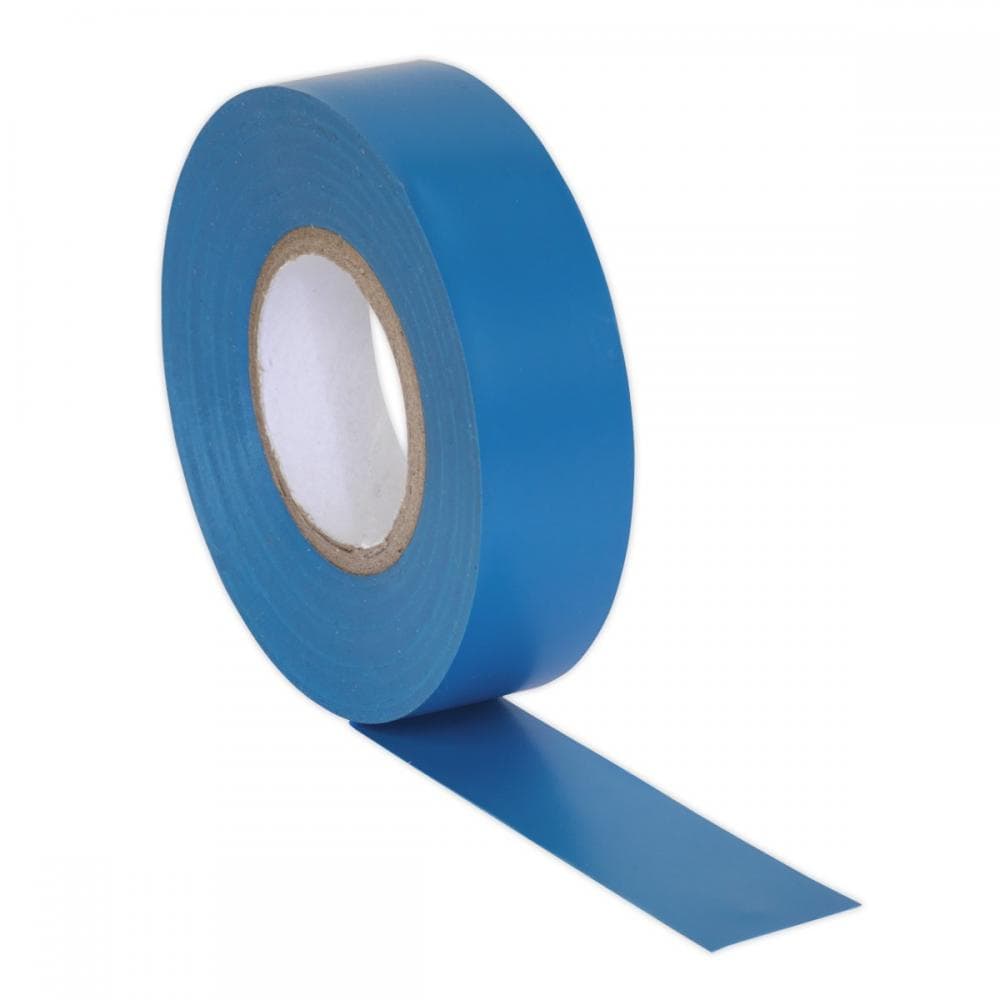 Sealey ITBLU10 Pvc Insulating Tape 19Mm X 20M Blue Pack Of 10