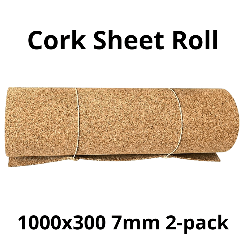 Cork Sheet Roll - 1000x300mm - 7mm - Décor and DIY - Pack of 2