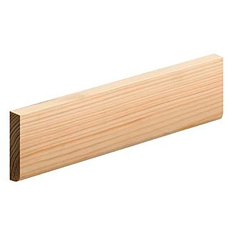 Metsa Brown Redwood Architrave Pencil Round Skirting Board, 19x2100x50mm