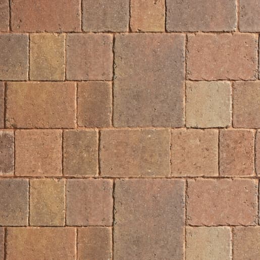 Marshalls Autumn Drivesett Tegula Original Concrete Block Paving Pack, 240x160x50mm