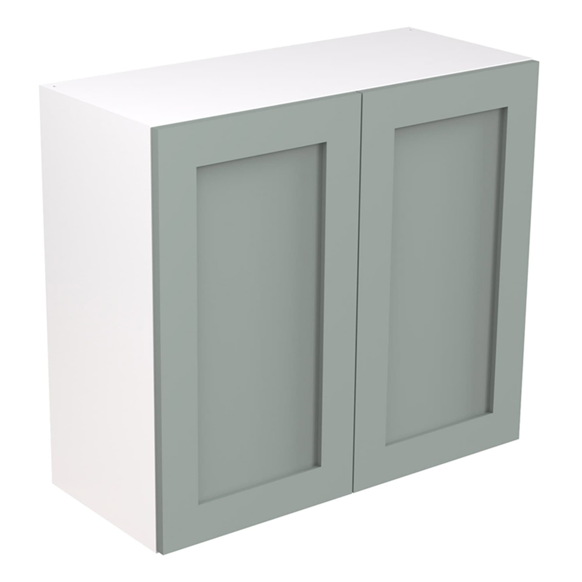 Kitchen Kit Flatpack 800 Wall Kitchen Cabinet Shaker Ultra Matt Sage Green