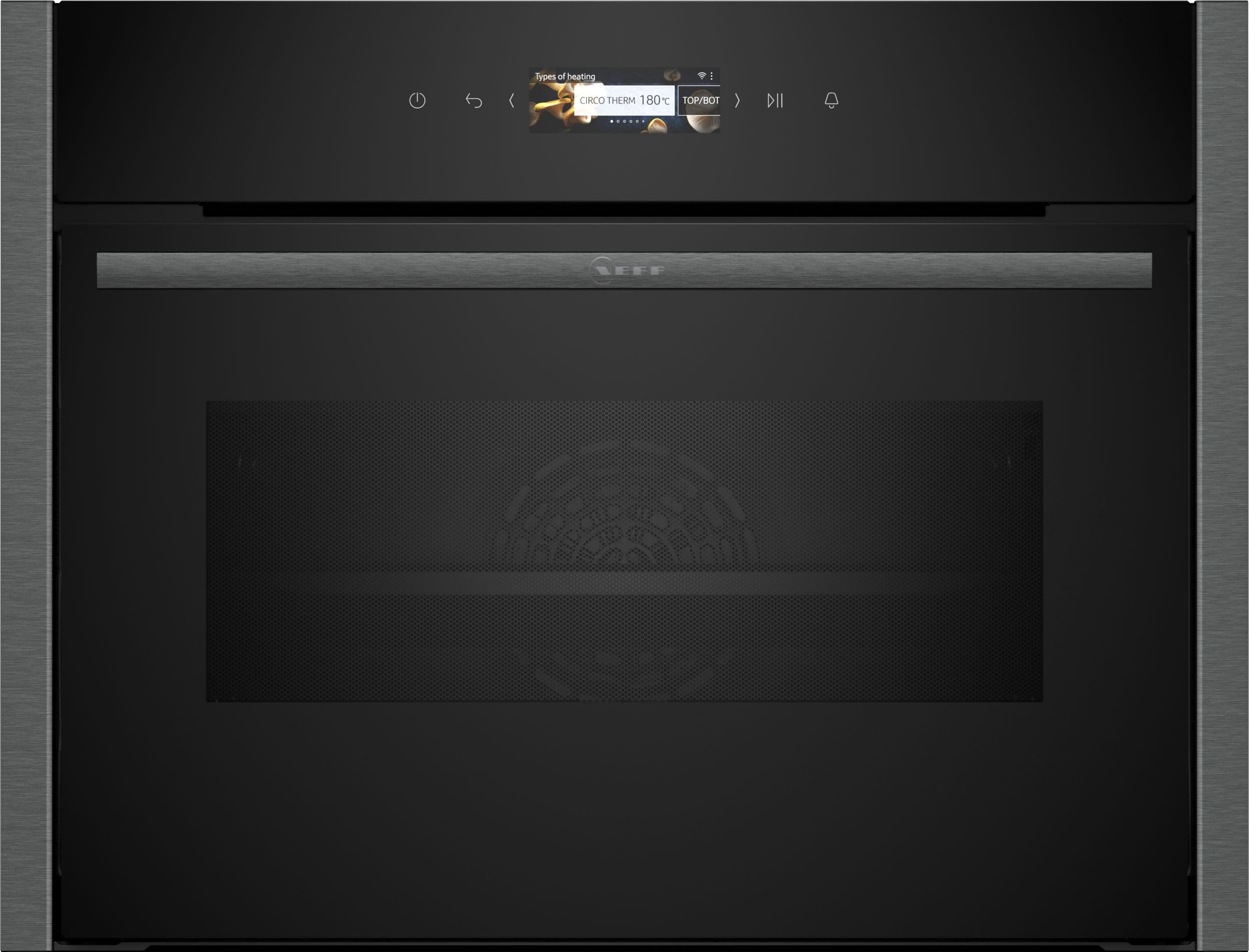 Neff Graphite Grey C24mR21g0B N70 Home Connect Compact Built-in Oven with Microwave, 45cm
