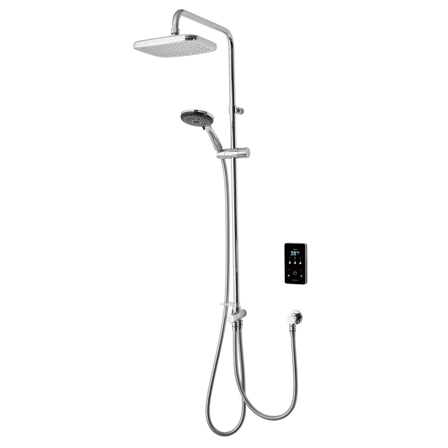 Triton ENVi 10.5kW Thermo Electric Shower with DuElec - Silver