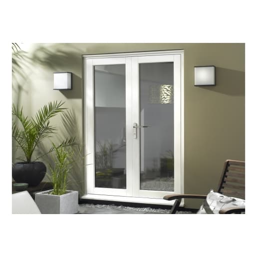 Extenal Finished White Slimline French Doors 1190mm