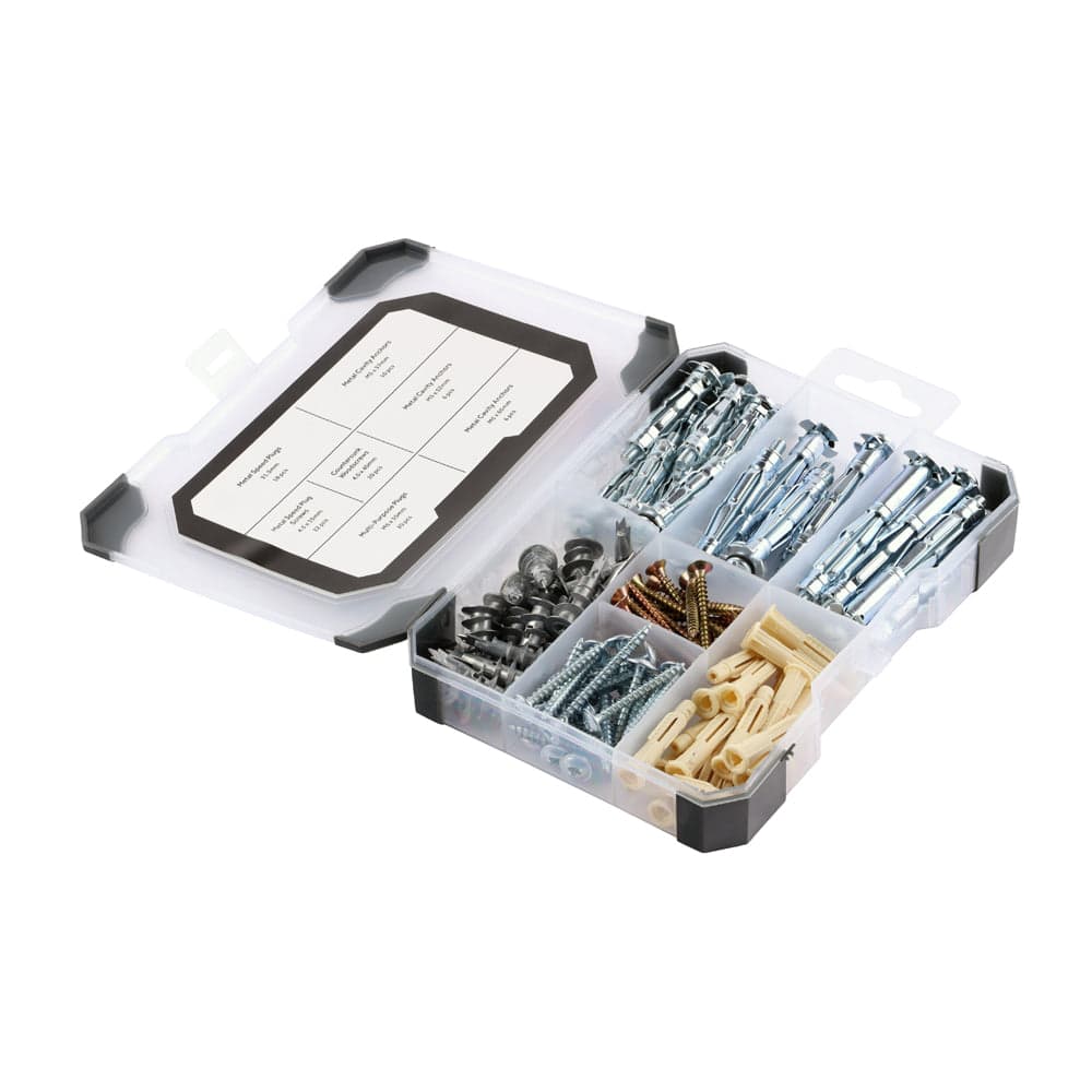 Mixed Tray – Plasterboard Fixings – 102 Piece