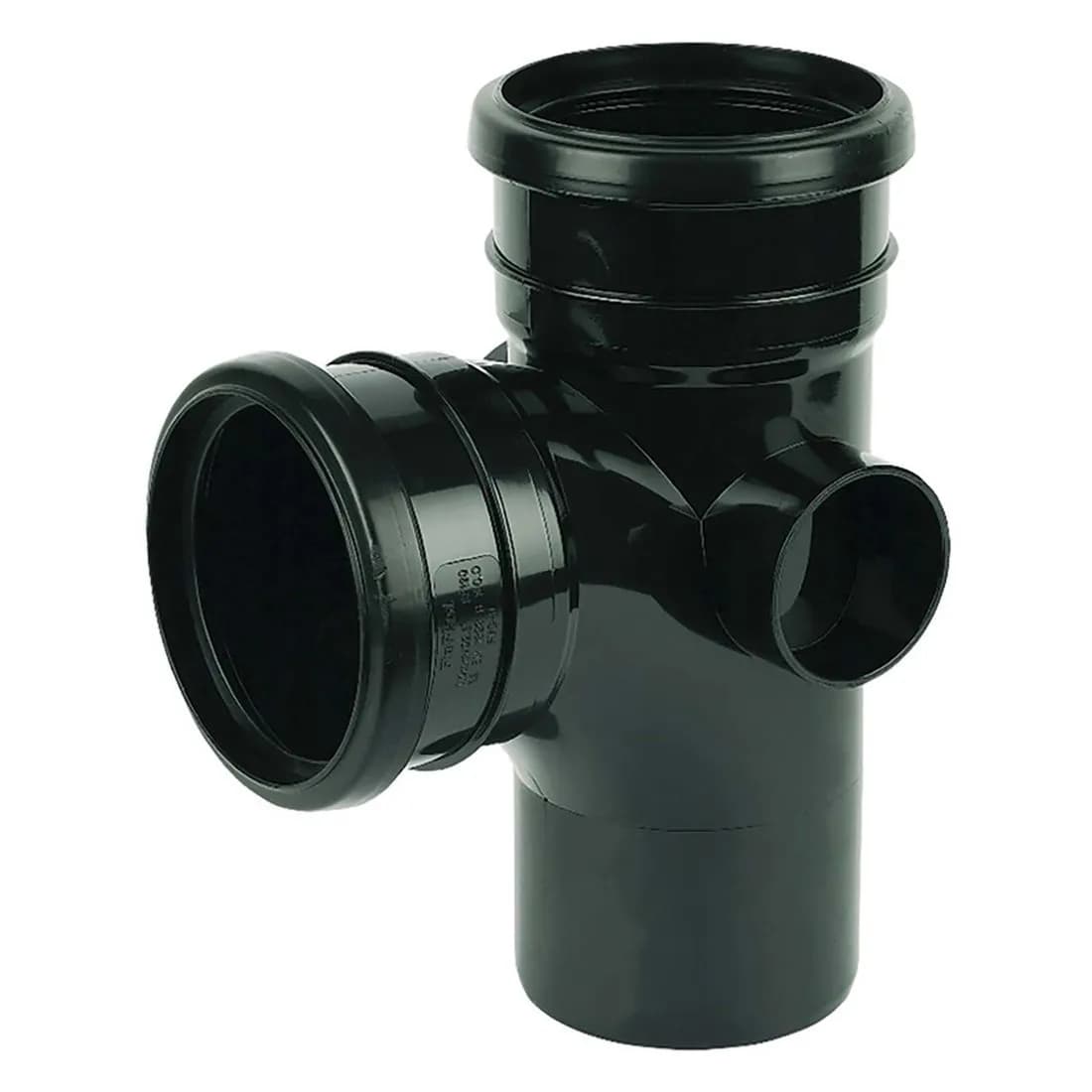 Double Socket 92.5 Deg. Branch 110Mm Black Soil Sp190B