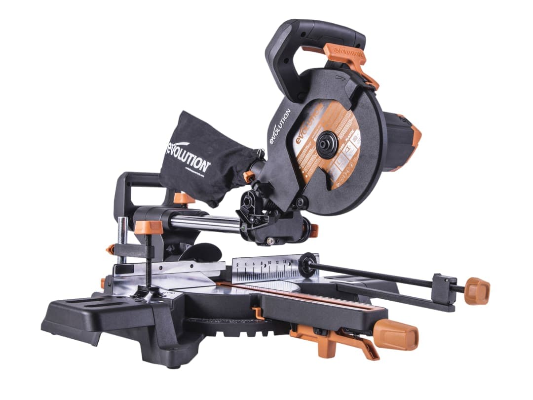Evolution R210SMS-300+ Pro Multi-Material Sliding Mitre Saw 210mm 1500W 110V 048-0031A