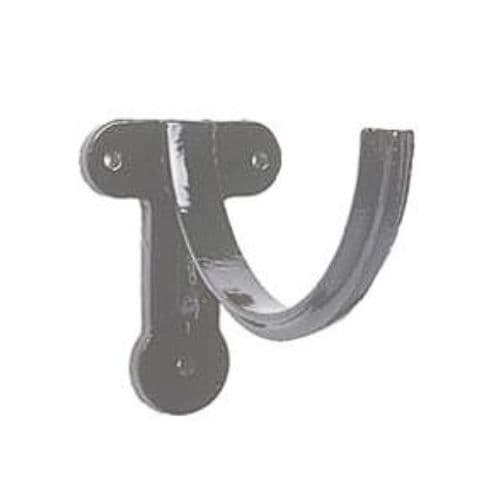 Hargreaves Premier Cast Iron Deep Half Round Gutter Fascia Bracket - 125mm Primed