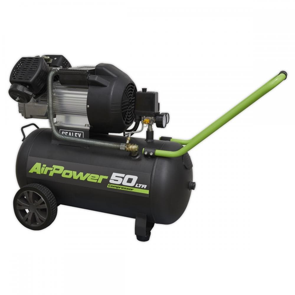 Sealey SAC5030VE Air Compressor 50L V-Twin Direct Drive 3Hp