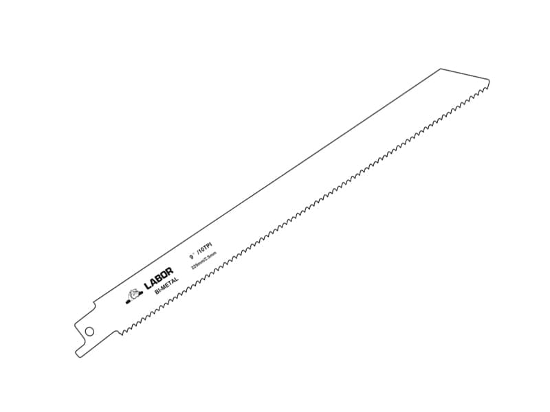 Labor Bim Reciprocating Saw Blades - Wood & Metal | 225Mm | Per 5 LABZBR00800