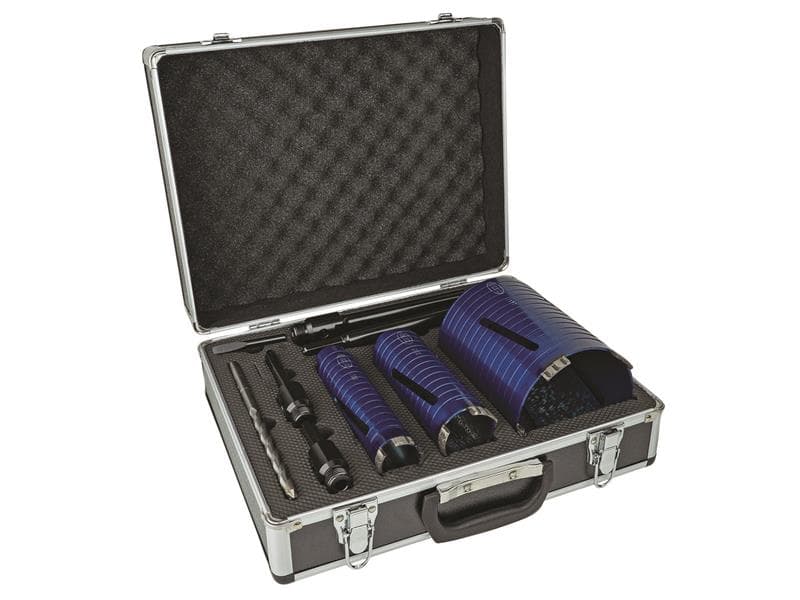 Mexco A11DCDKIT3 Slotted Dry Core Drill Xcel Grade Kit 9 Piece