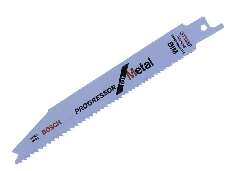 Bosch Powertool Accessories 2608654402 S 123 Xf Progressor For Metal Reciprocating Saw Blade 150Mm 8-18 Tpi (Pack 5)