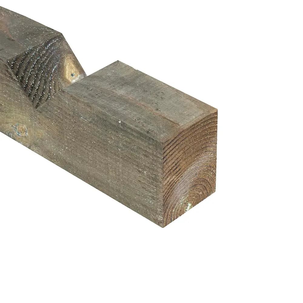 2.4m x 125mm x 100mm Notched Fence Post UC4