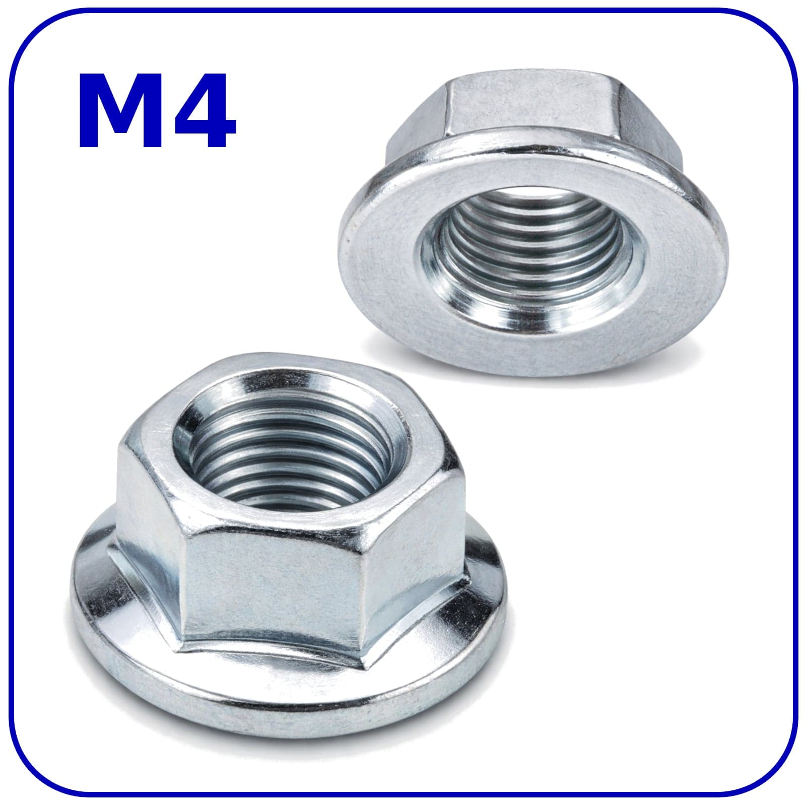 M4 NUTS FLANGE DIN 6923