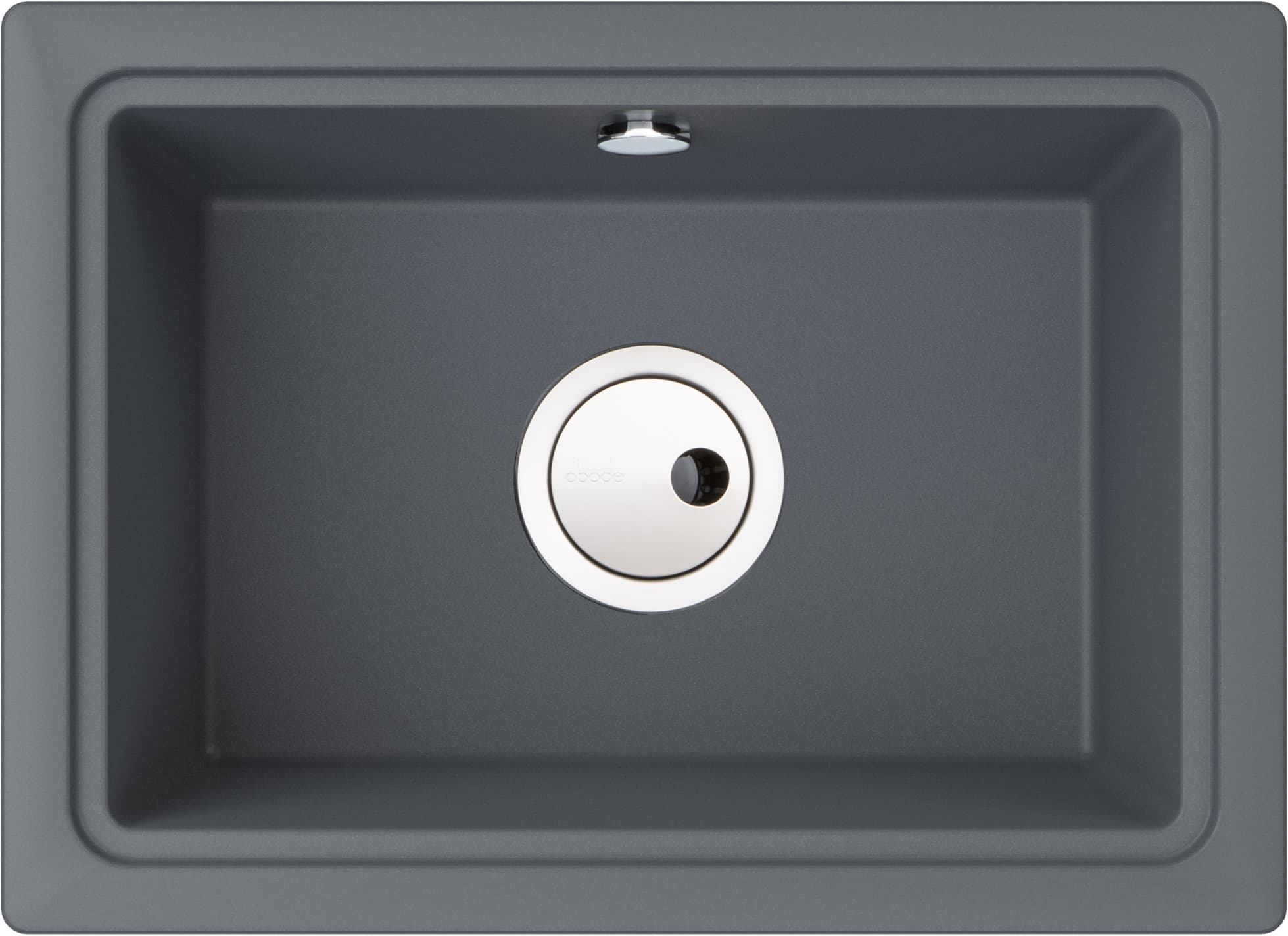 Abode Denton 1 Bowl Undermount Grey Metallic Composite Kitchen Sink