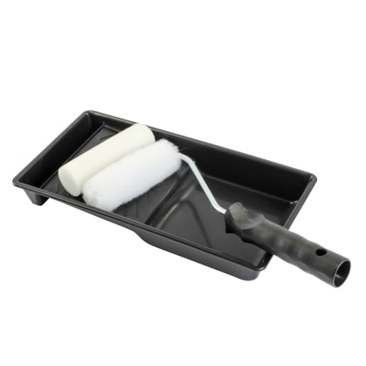4Trade Black & White Mini Roller Kit, 100mm