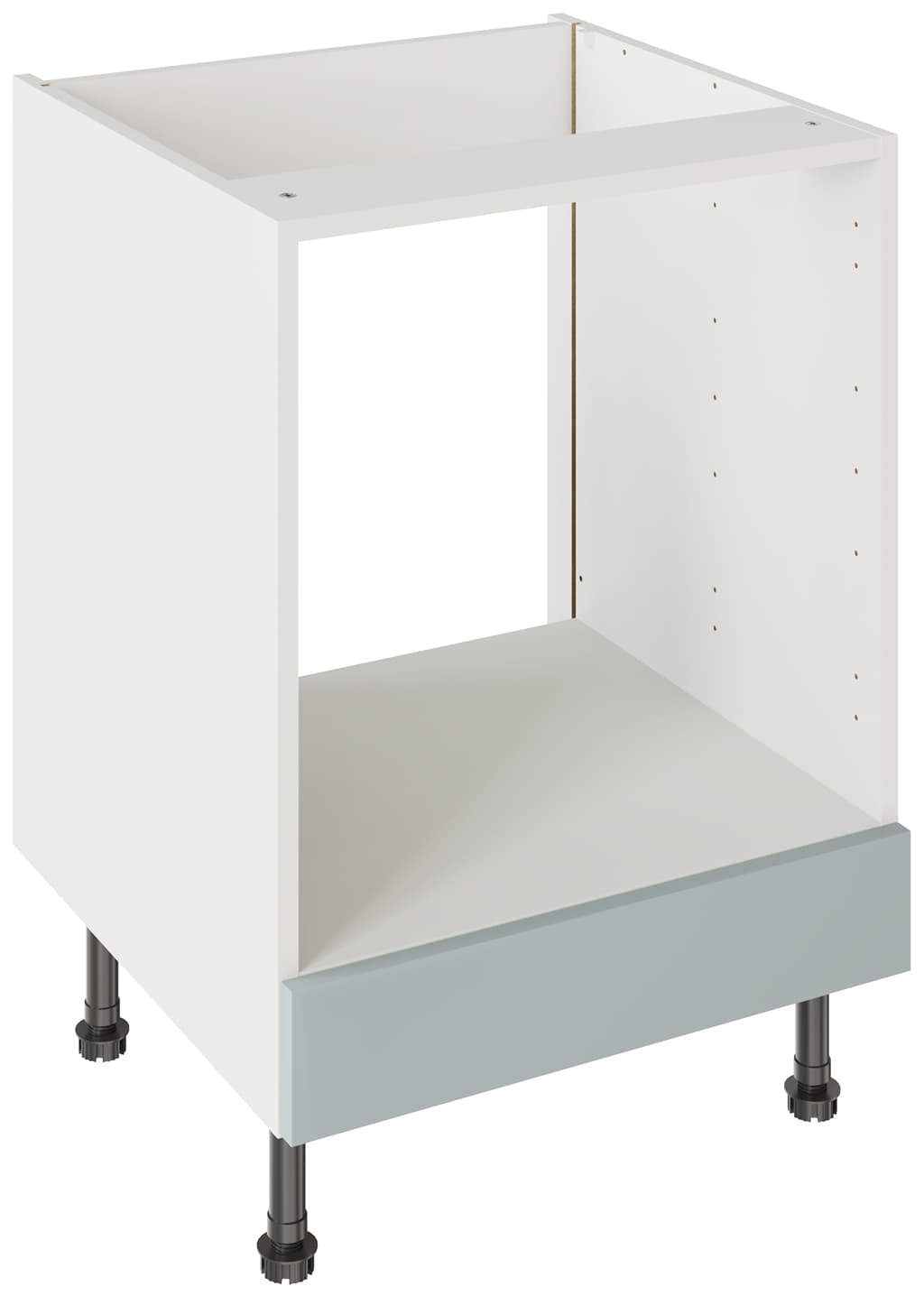Kitchen Kit Flatpack 600 Oven Base Kitchen Cabinet Slab Supermatt Aquamarine