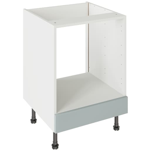Flatpack 600 Oven Base Kitchen Cabinet Slab Supermatt Aquamarine