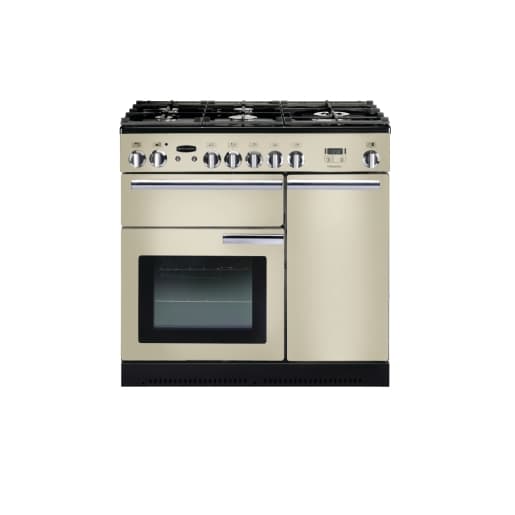 Rangemaster Professional Plus Dual Fuel Range Cooker 90cm Cream with Chrome Trim - PROP90DFFCR/C