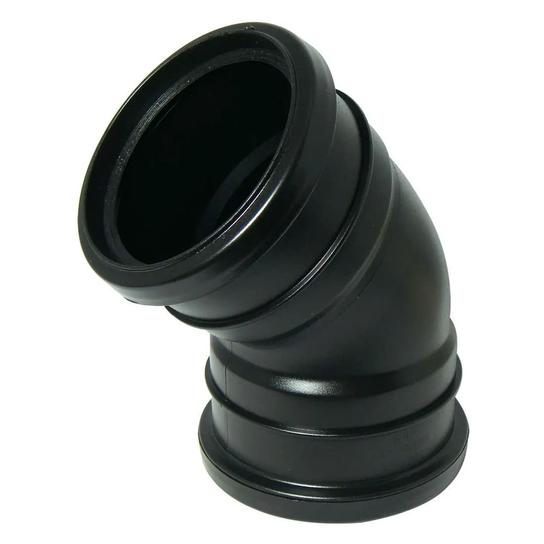 Double Socket 135 Degree Bend 110Mm Black Soil Sp563B
