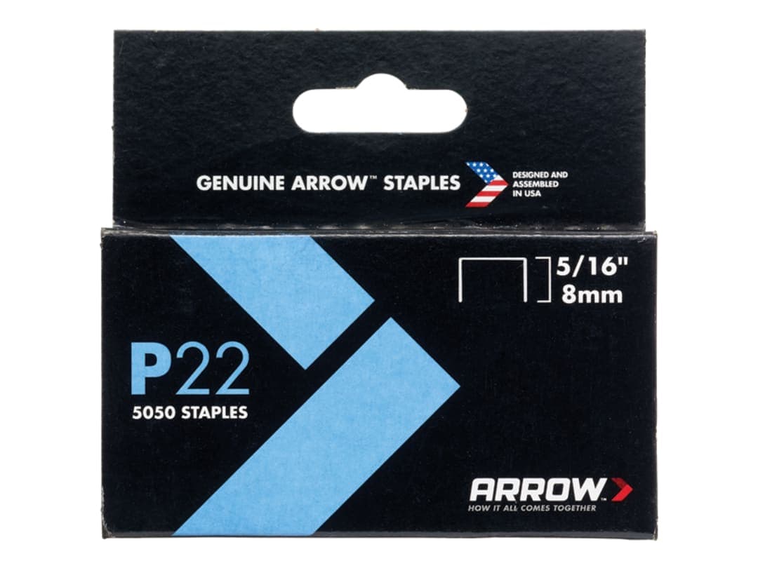 Arrow P22 Staples 8mm ( 5/16in) (Box 5050) A225