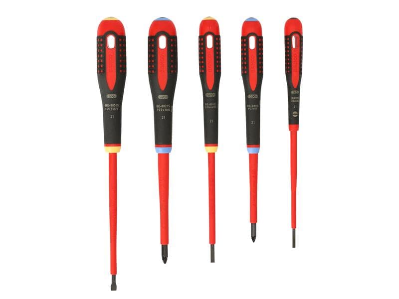 Bahco BE-9882S Be-9882S Ergo™ Vde Insulated Screwdriver Set 5 Piece