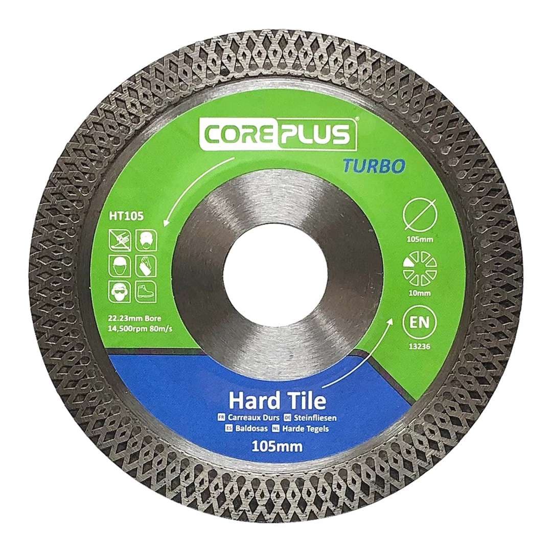Coreplus CORDBHT105 Hard Tile Diamond Blades 105Mm (Box Of 1)