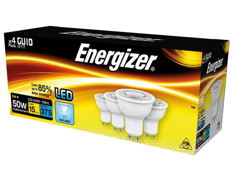Energizer® S14426 Energizer Led Gu10 375 Lumens Daylight X 4 S14426