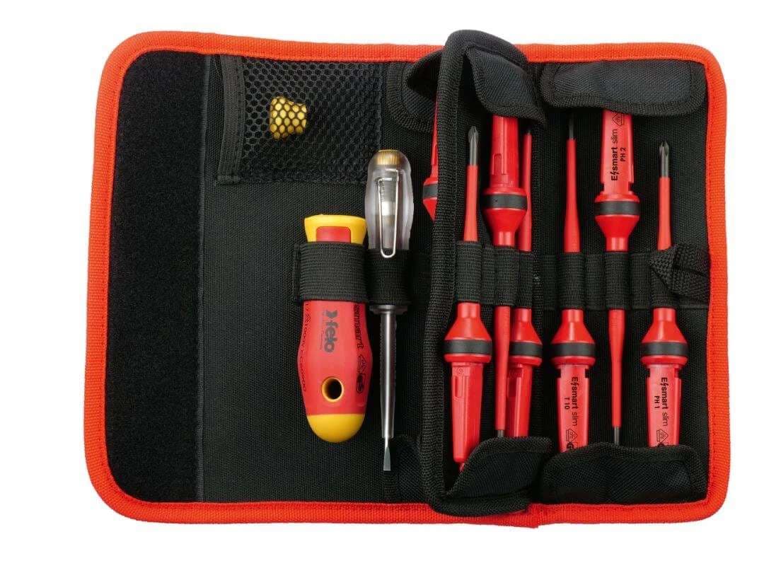 Felo FE06381204 Belt Bag E-Smart Slim Vde 12 Pcs. Sl/Ph/Pz/Torx®