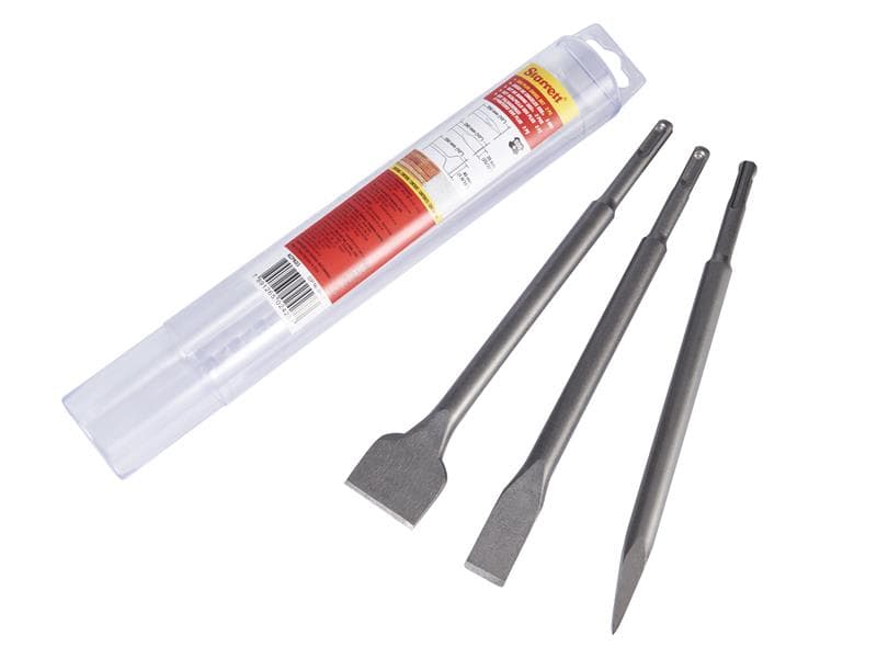 Starrett KCPK03 Sds Plus Chisel Set 3 Piece