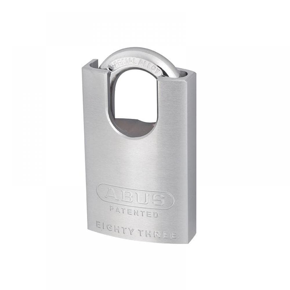 Abus Mechanical 53928 83/50Mm Chrome Plated Brass Padlock Hardened Closed Shackle