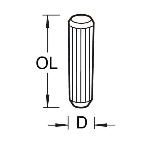 Trend Dowels 8 X 30Mm 50 Off Pk 1 DWL/2/50