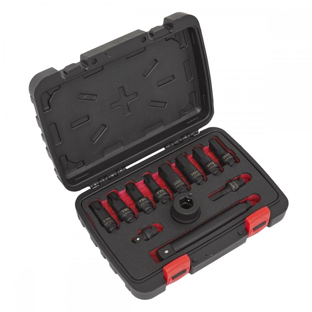 Sealey AK5617 Impact Socket Bit & Accessories Set 12Pc 3/4inSq Drive