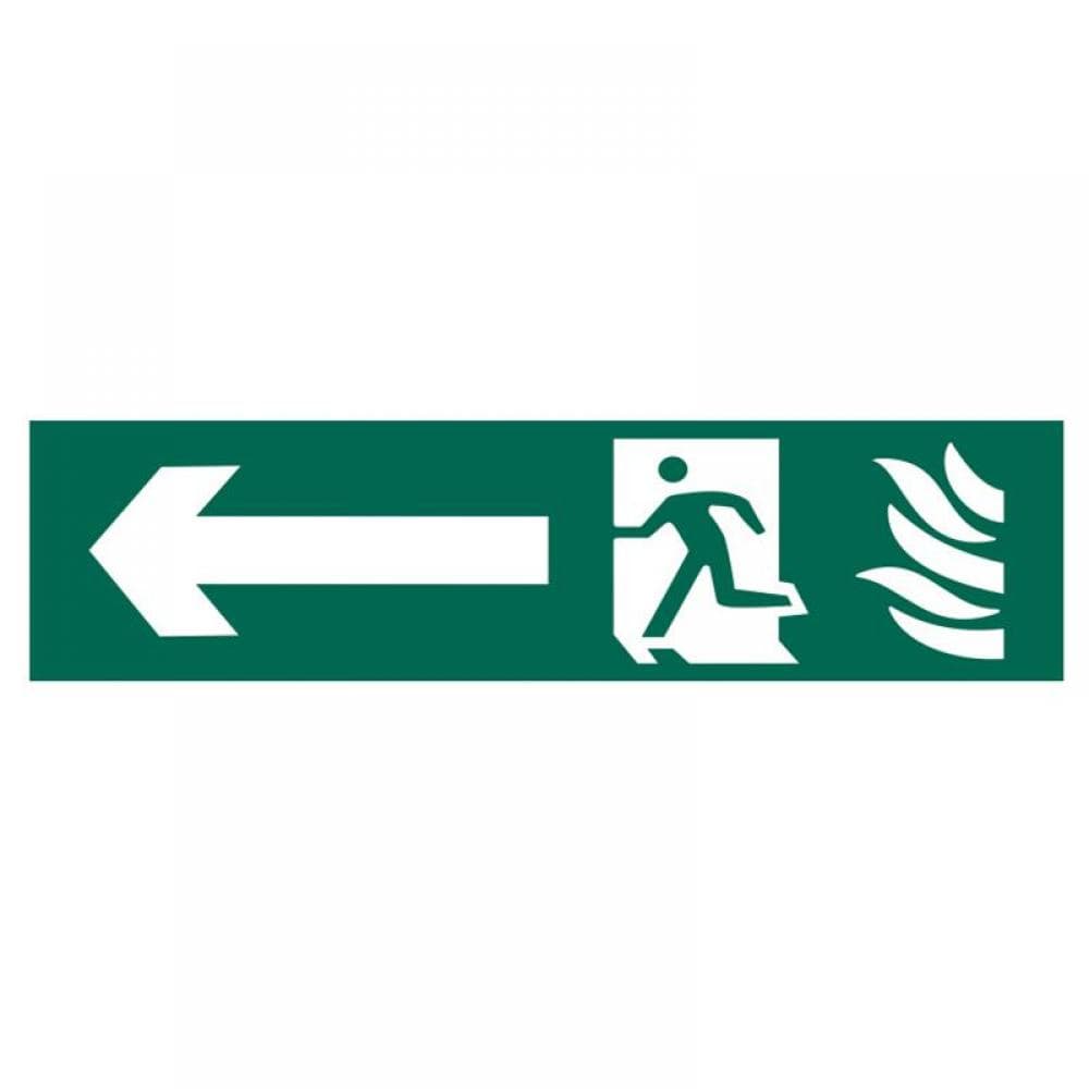 Scan 5201 Running Man Arrow Left - Pvc Sign 200 X 50Mm