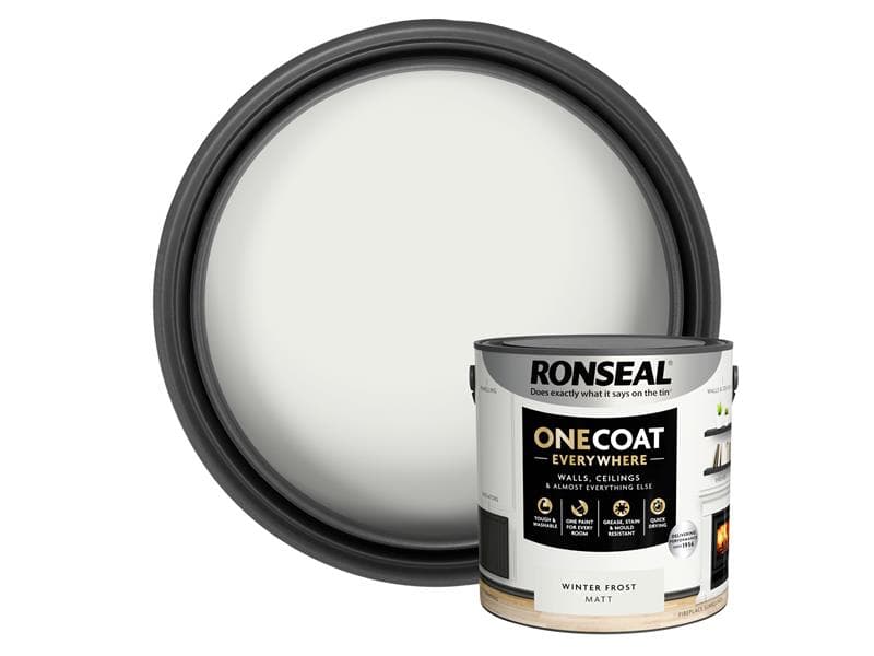 Ronseal One Coat Everywhere Interior Winter Frost Matt 2.5 Litre KCB.7015103.22104.76