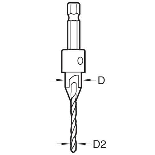 Trend Snappy Countersink 4Mm X 9.5Mm Tct Pk 1 SNAP/CS/4MMTC