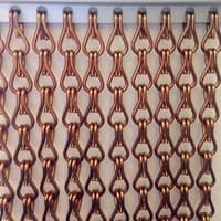 Bronze-brown Chain Fly Screen For Doors | 90x210cm
