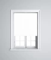Opaque White 1.83m 230v Relay Operated Electric Roller Blinds PVC