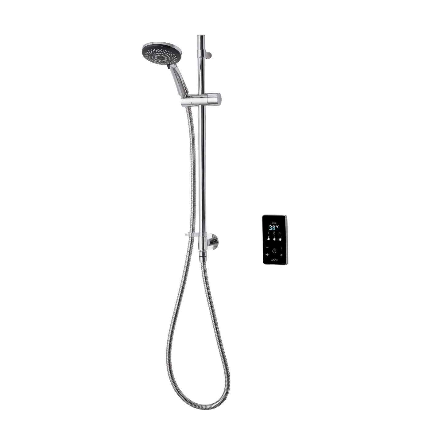Triton ENVi 9.0kW Thermo Electric Shower Single Outlet Wall Fed Kit - Silver