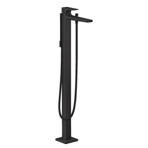 Hansgrohe Metropol Single lever bath mixer floor standing with lever handle - Matt Black - 32532670