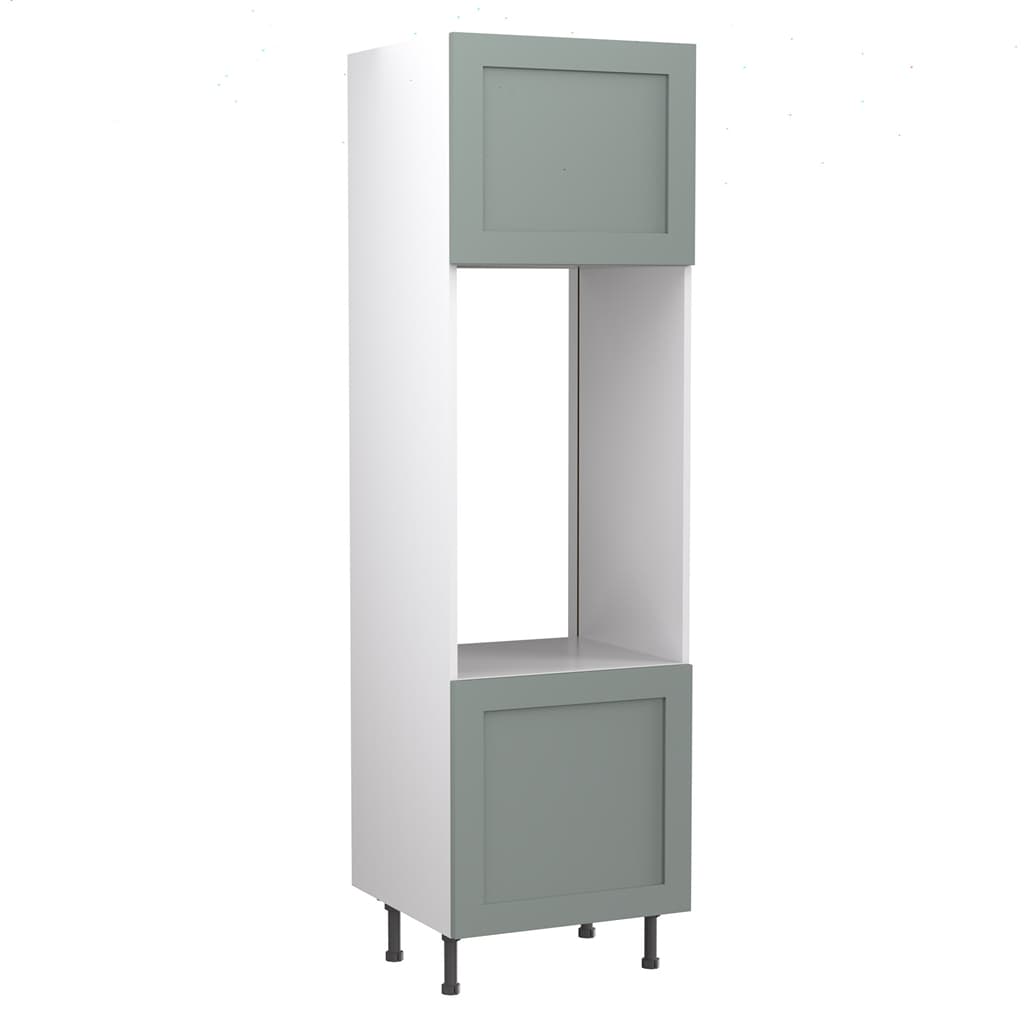 Flatpack Double Oven Housing Shaker Ultra Matt Sage Green