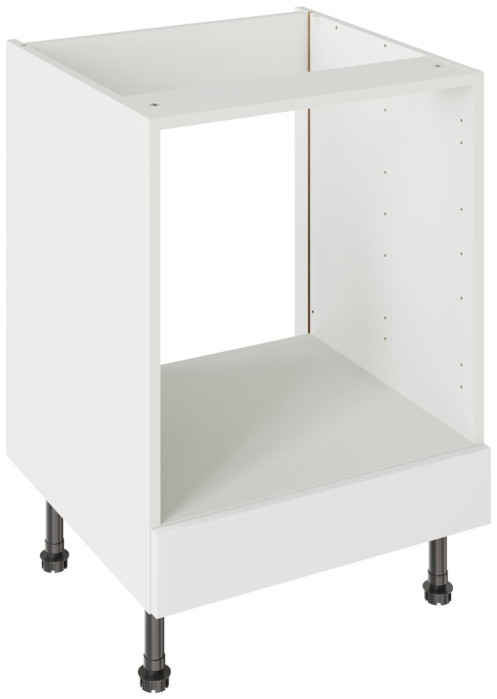 Flatpack 600 Oven Base Kitchen Cabinet Value Slab Standard Matt White