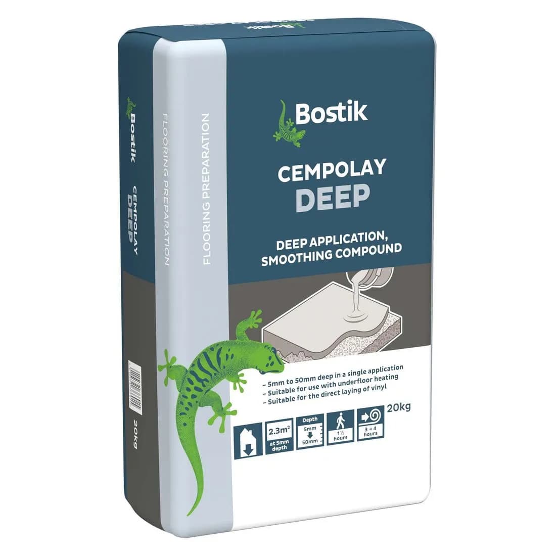 Cempolay Deep Floor Levelling Compound Grey 20Kg