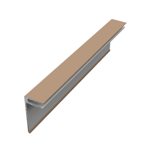 Naturale Cladding Aluminium Ventillator Cover Trim - 3mtr For Barnwood Oak - Pack of 2