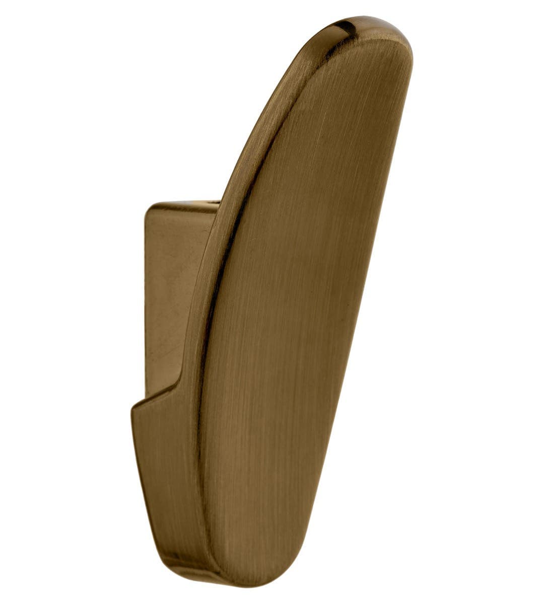 Oval Switch Concealed Clothing Hook - Antique Brass - 64mm - Decohooks