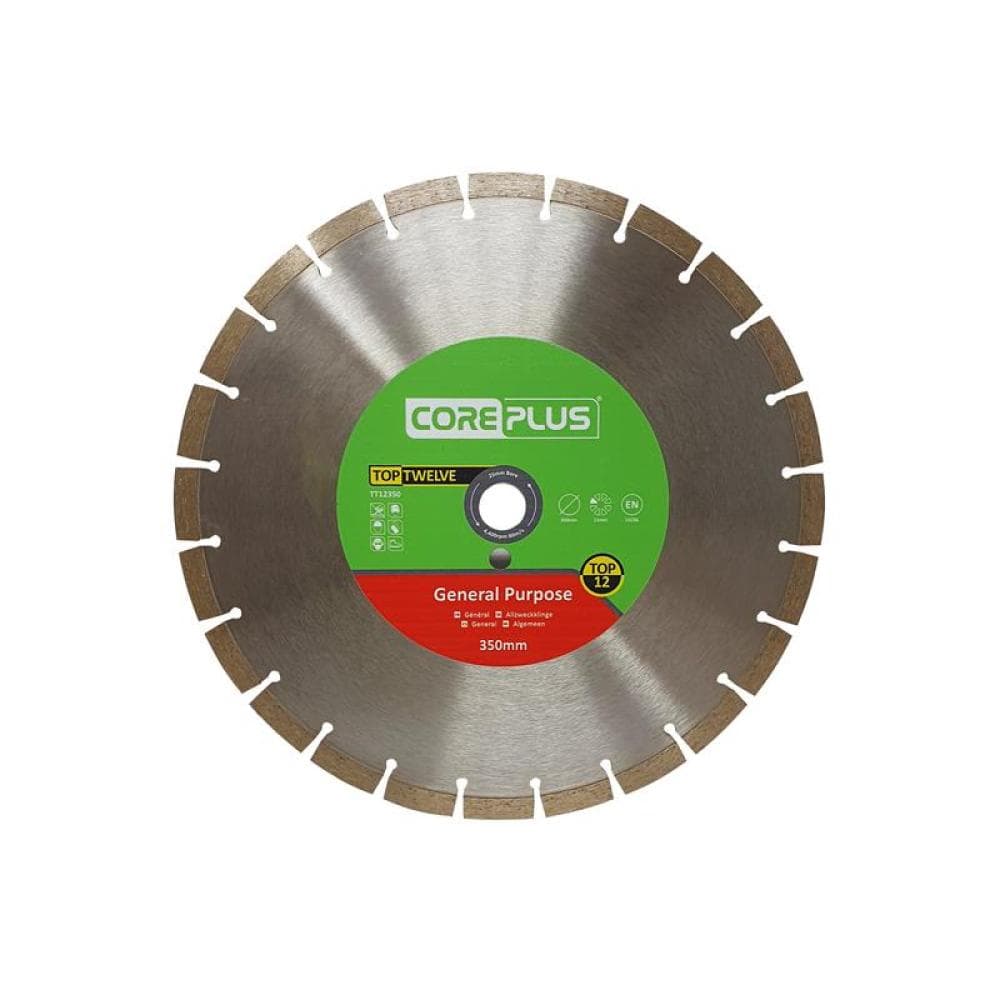 Coreplus CORDBTT12350 Top Twelve General Purpose Diamond Blade 350Mm