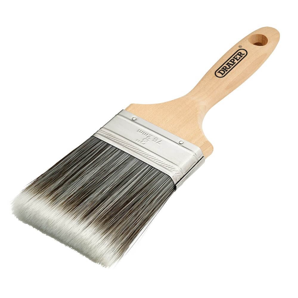 Draper Paint Brush With Wood Handle 3in Pk 1 20438