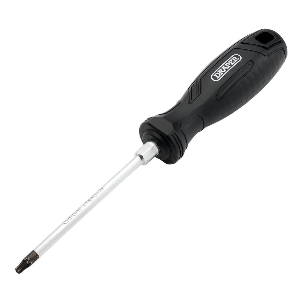 Draper Tx-Star® Tamperproof Hard Grip Screwdriver T20H X 100Mm Pk 1 13572